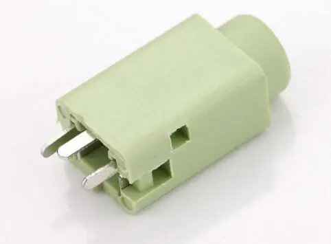 10PCS 3,5 mm Samica Audio Konektor 3 Pin DIP Slúchadlá Jack Zásuvka PJ-359 Zelená Obrázok  0
