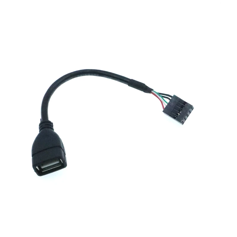 9-pin USB základnej Dosky Vnútorné Hlavičke USB2.0 Bus Adaptér Šasi, Zabudovaný Kábel na Ploche Počítača Kábel Obrázok  0