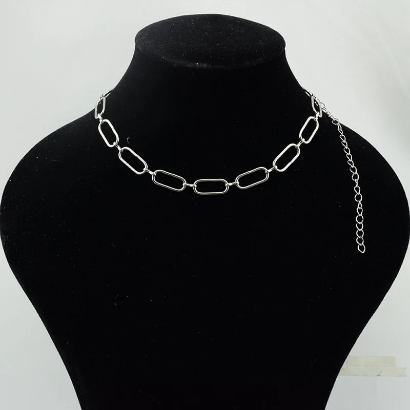 Móda všestranný titánové ocele náhrdelník kovov za studena trend odlivu osobnosti náhrdelník hot predaj Obrázok  0