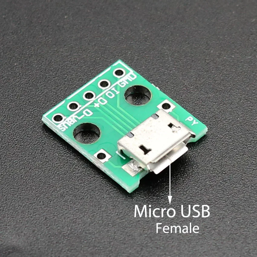 5 ks Mini Micro USB Typ C-C Samica USB 3.0, 3.1, Typ B Konektor Rozhrania DIP PCB Converter Adaptér Skúšobnej Doske Pre iPhone 5 6 Obrázok  1