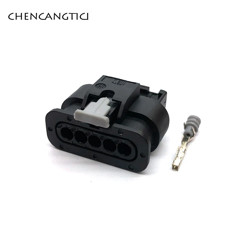 2 sady 5 pin Nepremokavé Elektrickej siete 1,2 mm drôt vedenia kábla Konektor zásuvka pre Audi VW autá 4F0973705 1-1718806-1 Obrázok  2