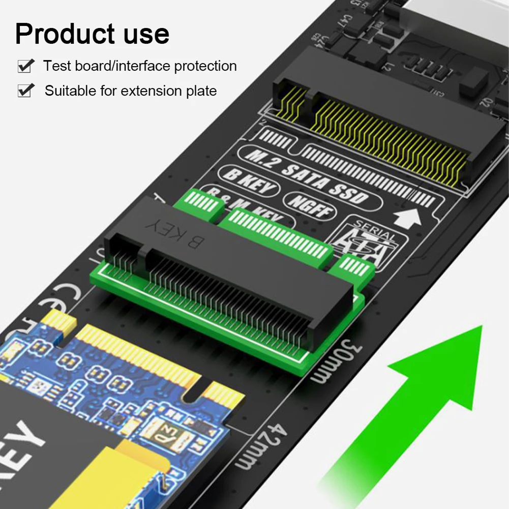 SSD Karty Adaptéra Skúšobnej Doske M. 2 PCIE NVME SATA NGFF Rozhranie Rozšírenie zariadenia Extender Stúpačky Kartu B/M Key pre Počítač, Notebook Obrázok  3