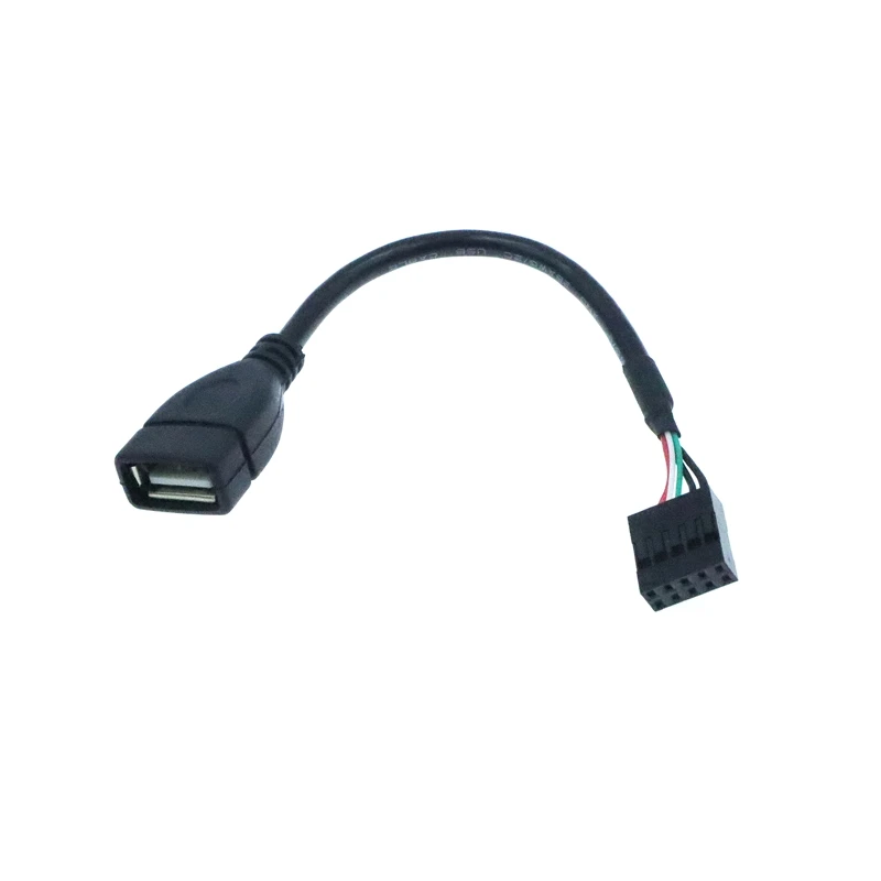 9-pin USB základnej Dosky Vnútorné Hlavičke USB2.0 Bus Adaptér Šasi, Zabudovaný Kábel na Ploche Počítača Kábel Obrázok  3