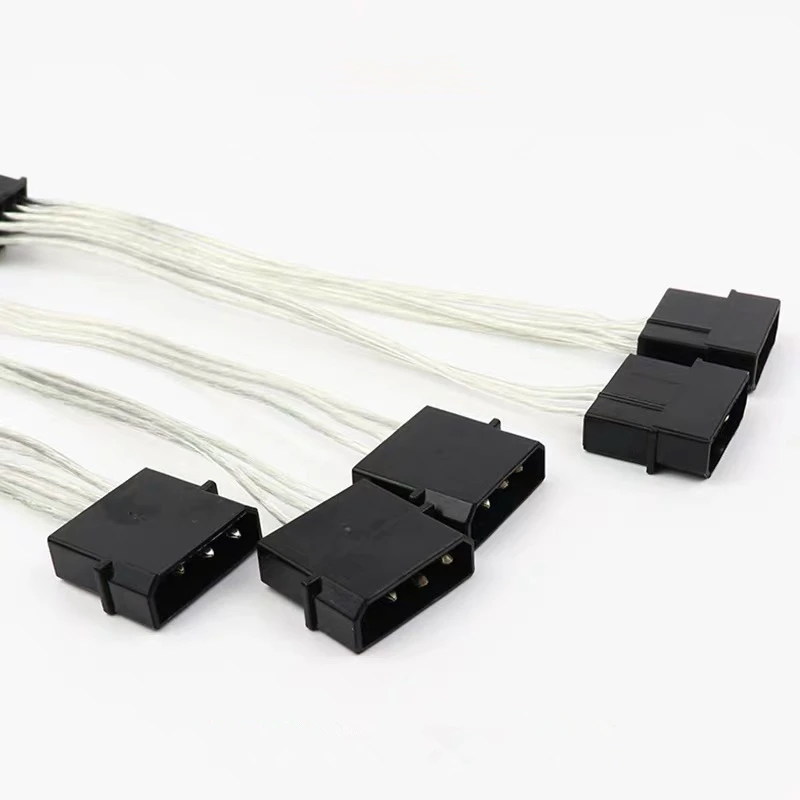 4 Pin Samec na 6Pin Podpora high-výkon grafickej predlžovací kábel Napájací Adaptér 4Pin až 6-Pin Pocínovaného medeného drôtu 17 CM Obrázok  3