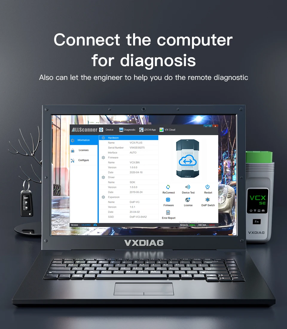 VXDIAG VCX SE Pre Subaru OBD2 skener automotivo Auto Diagnostický nástroj V2020/07 kód Poruchy diagnóza zariadenia podporu J2534 protokol Obrázok  3