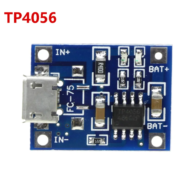 TP 4056 led IC Micro USB 5V 1A 18650 TP4056 Lítiové Batérie, Nabíjačky Modul Plnenie Doska S Ochranou Dual Funkcie Obrázok  4