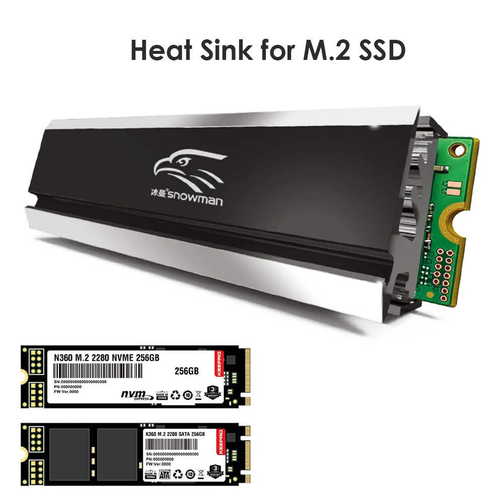 NOVÉ M. 2 SSD NVMe Chladič Cooler 2280 ssd Pevný Disk Radiátor M2 NGFF PCI-E NVME Hliníkový Chladič na Chladenie Tepelné Pad Obrázok  4