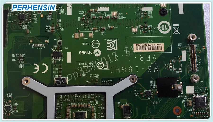 Pre MSI GE60 Notebook základnú dosku MS-16GH1 MS-16GH DDR3 i7 4720HQ SR1Q8 Non-integrované Obrázok  5