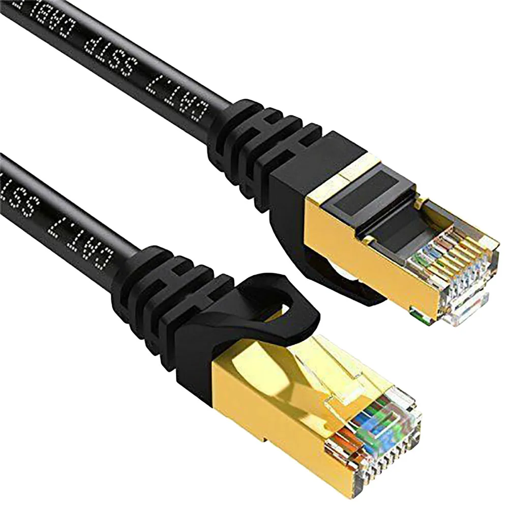 Cat 7 U/FTP Pozlátené Tienené 10Gbps Ethernet RJ45 Sieťový Patch Kábel Kábel Obrázok  5