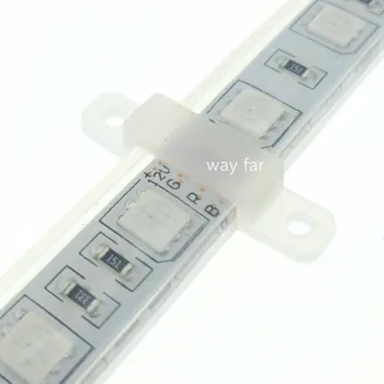 100ks 8 mm ; 10 ; 12 mm ;15 mm ; 20 mm Pás Clip led Spony LED Pásy Klip IP67 Konektor Trubice, Pásy Pracky Silikónové fixer