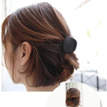 1PC 2020 kórejský Módny Dizajn Ženy Vlasy Pazúr Solid Farba Vlasov Krab Retro Námestie Peeling, sponky do Vlasov Malá Veľkosť