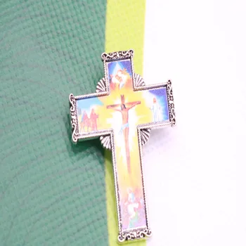 2 ks / Ježiš Cruz brošňa, Christian idol brošňa, milosrdného Ježiša, kríž odznak a kríž klope oblek.