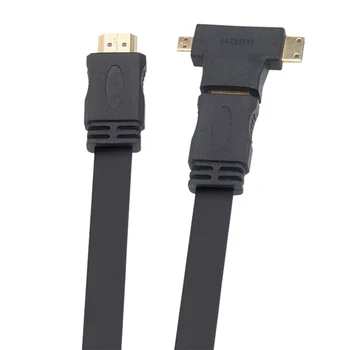 3 v 1, HDMI Female na Mini HDMI Samec + Micro HDMI Samec Konektor pre Adaptér