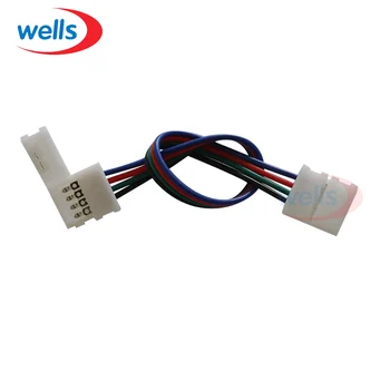 5-10pcs 2pin 3pin 4pin, 8 mm 10 mm LED PCB Adaptér Konektor pre 3528 5050 Jednu Farbu RGB LED pásy svetla