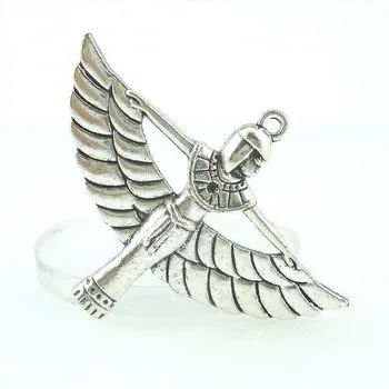 5 ks Vintage Egypt Krídla Bohyne Prívesok Charms Pre Šperky, Takže Náramok Príslušenstvo 15326 56*42*4 mm