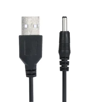 80 cm USB 2 0 Typ Mužskej 3, 5 mm DC Napájací Konektor Barel 5V Konektor Kábel Čierny Veľkoobchod