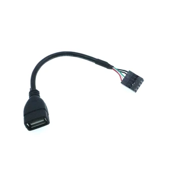 9-pin USB základnej Dosky Vnútorné Hlavičke USB2.0 Bus Adaptér Šasi, Zabudovaný Kábel na Ploche Počítača Kábel
