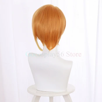 Anime Mieruko-chan Parochňu Hana Yurikawa Cosplay sponky do vlasov Gradient Orange Krátke Syntetické Vlasy Strane Časť Dievčatá, hranie Rolí