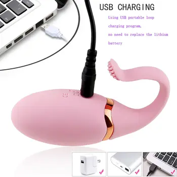 Bezdrôtové Diaľkové Ovládanie Hlásenie Bullet Vajcia USB Nabíjanie Stimulátor Klitorisu Vaginálne Masážne Loptu Vibrátor Sexuálne Hračky Pre Ženy