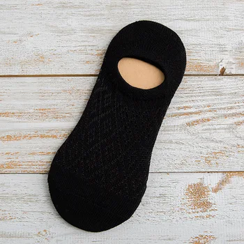 Bežné Pevné dámske Ponožky Letné Oka Tenké Priedušné Ponožky Duté Z Silikónový protišmykový Nízky Rez Neviditeľné Ponožky Čln