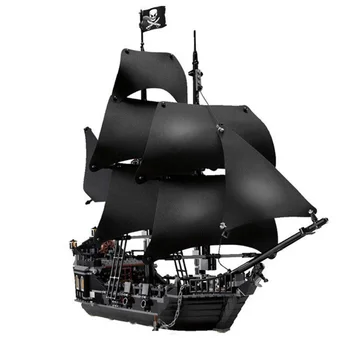 Black Pearl Loď Kompatibilné Piráti Karibiku Lode Model Stavebné Bloky Chlapci Narodeninám Deti Hračky