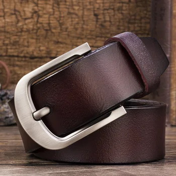 CETIRI džínsy pás 2018 vintage mens veľké pin pracky široké pásy kemer krava originálne kožené opasky ceinture homme luxe marque cinta