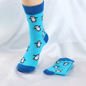 Dospelej Veľkosti Zvierat Penguin Koala Žena Bavlnené Ponožky Farebné Bežné Ponožky harajuku streetwear femme sokken