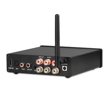 Douk Audio HiFi Bluetooth 2.1 Kanálový Digitálny Zosilňovač, HDMI/KOAXIÁLNY/OPT Domáce Audio Zosilňovač w/MIC Vstup, USB Prehrávač Hudby