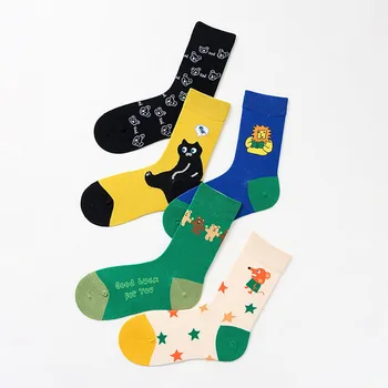 [EIOISAPRA]Nový Produkt Jeseň Jar Umelecké Tvorivé Krásne Kreslené Páry Skateboard Ponožky Bežné Harajuku Hip Hop Príliv Ponožky