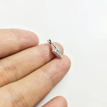 Eruifa 20pcs13*7mm Leštený Geometrie Charms Zliatiny Zinku náhrdelník,náušnice náramok šperky DIY handmade 2 farby