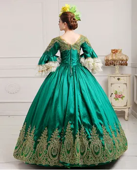 Európska Kráľovský Dvor Šaty Viktoriánskej Kostým Roccoo Loptu Cosplay Kostým Vintage Kráľovná Lolita Kostým 3XL renesancie edwardian