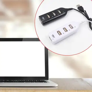 Hi-Speed Hub Adaptér USB Hub Mini USB 2.0-4-Port Splitter Periférne zariadenia Pre PC a Notebook Príslušenstvo Prijímač Prenosný Počítač B3D2