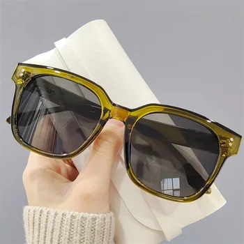 Imwete Klasické Slnečné okuliare, Nadrozmerné Mužov Vintage Námestie slnečné Okuliare Ženy Luxusný Transparentný Okuliare UV400 Dámy Retro Okuliare Black