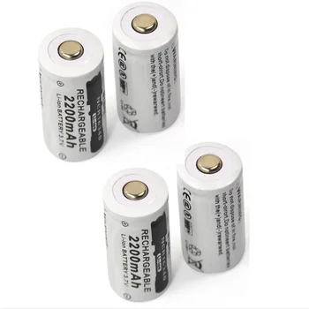 LED baterka 3,7 v 2200mAh CR123A nabíjateľná batéria Recarregavel lítium-iónová batéria