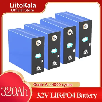 LiitoKala 3.2 V 320AH 310ah 12V Batérie Lifepo4 Triedy A DIY Nabíjateľná skladovanie Energie BUNKY EÚ NÁS bez Dane S Prípojnice