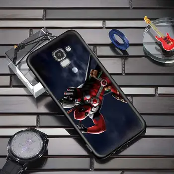 Láska Marvel Deadpool Umenie Pre Samsung J7 J8 Duo J730 J5 J6 J530 J3 J4 J330 J2 Core Star Prime 2018 EÚ Plus Black Telefón Prípade