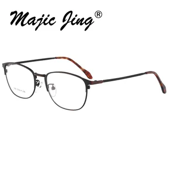 Magic Jing nehrdzavejúcej ocele krátkozrakosť okuliare dioptrické okuliare full rim mužov predpis okuliarov RX optické rámy 1202