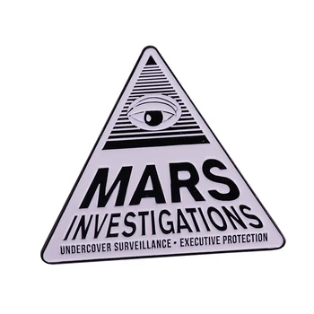 Mars vyšetrovania zlatý odznak inšpirovaný Veronica Mars fanúšikov ideálny hrdý dekor