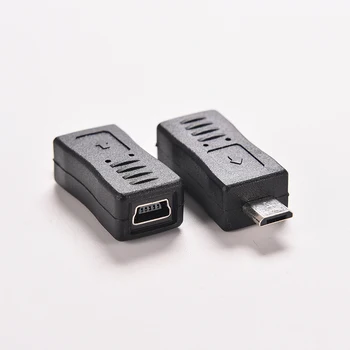 Micro USB Mužov k Mini USB Žena Adaptér Konektor Converter Adaptér pre Mobilné Telefóny, MP3