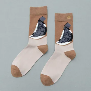 Mid Trubice Ponožky pre Ženy Streetwear Štýl 1Pair Graffiti Bavlna Priedušná Posádky Ponožky Harajuku Štýl