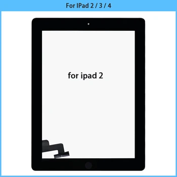 Nové Pre iPad 2 / iPad 3 / iPad 4 A1395 A1459 A1416 Dotykový Panel Digitalizátorom. Snímač LCD Predné Sklo Dotykový displej S Tlačidlom