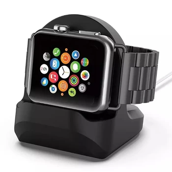 Nové Silikónové Nabíjací Stojan Pre Apple Hodinky 1/2/3/4/5/6/SE Generácie Účtovať Základný Držiak Pre iwatch Smart Príslušenstvo 2021
