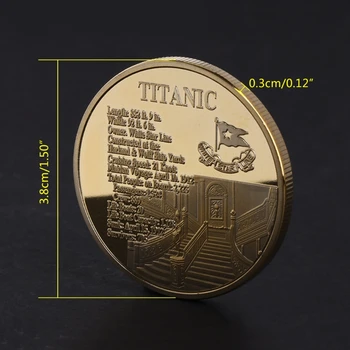 Pamätné Mince Lode Titanic Incident Zbierku Umenia Darčeky BTC Bitcoin Zliatiny