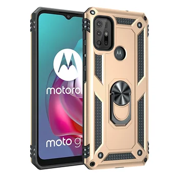 Pre Motorola Moto G10 G20 G30 G50 5G G60 G60S G40 Fusion Prípade Luxusné Auto Magnetický Krúžok Brnenie Telefón puzdro pre Moto G100 Zadný Kryt