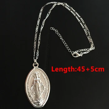 Predaj Panny Márie Náhrdelník Elegantná Zlatý Medailón Náhrdelník Matka Mária Prívesok Náboženské Katolíckej Náhrdelník Šperky Darček