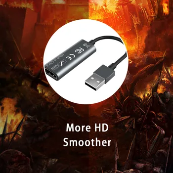 Prenosné USB 2.0, Audio, Video Capture Karty HDMI-kompatibilný s USB 2.0 1080P Mini Zachytiť Kartu Pre Živé Vysielanie Nahrávanie Videa