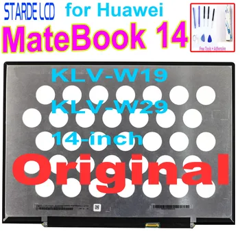 Pôvodné 2160*1440 Obrazovky pre Huawei MateBook 14 KLV-W19 KLV-W29 14-palcový IPS LCD Displej Dotykový Displej s montážou alebo bez dotyk