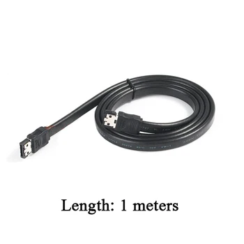 SATA, aby eSATA Prechod Kábel SATA EXTERNÝ SATA NA E-SATA Konektor kábla Údaje čiara 0,5 metra 1meter
