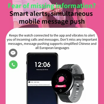 Smart Hodinky 119S Fitness Tracker Inteligentný Náramok Monitorovanie Srdcovej frekvencie Nepremokavé Ženy Muži Smartwatch Pre IOS Telefón