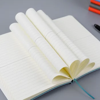 Týždenný Plánovač Jednoduché Iny Notebook S Pevný Kryt Koženka Kockovaná Prázdnu Stránku Horizontálne Línie Vestník Príručka